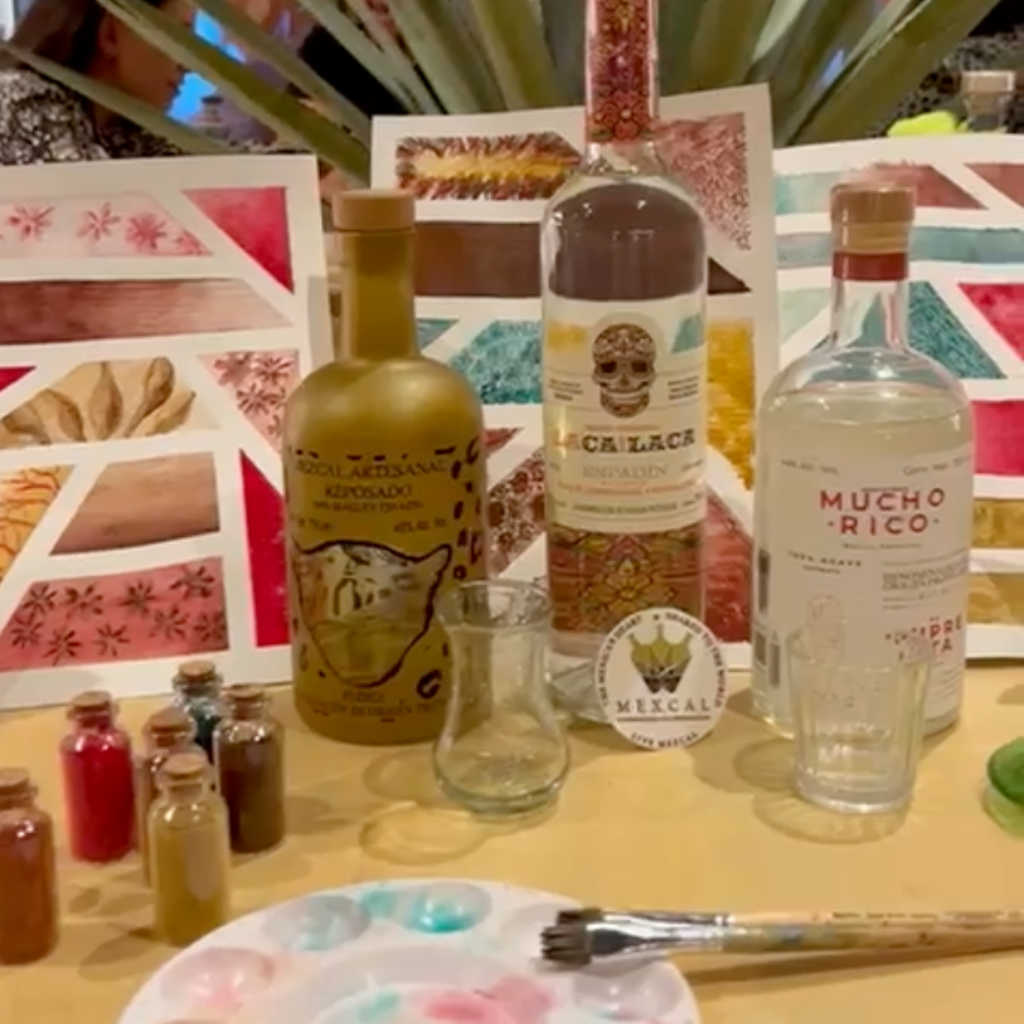Taller pinta con mezcal